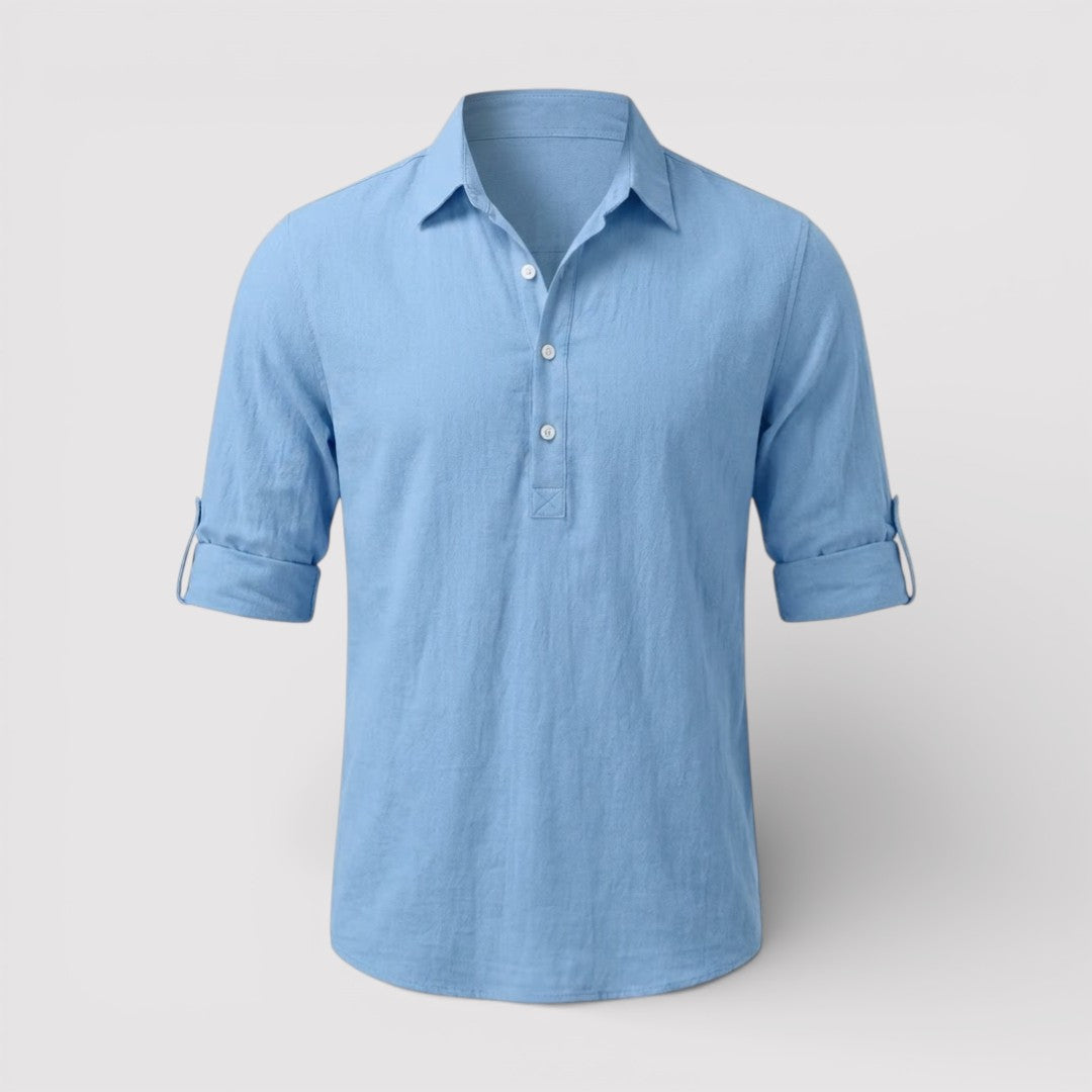 FABIO 春夏リネン・ポロシャツ