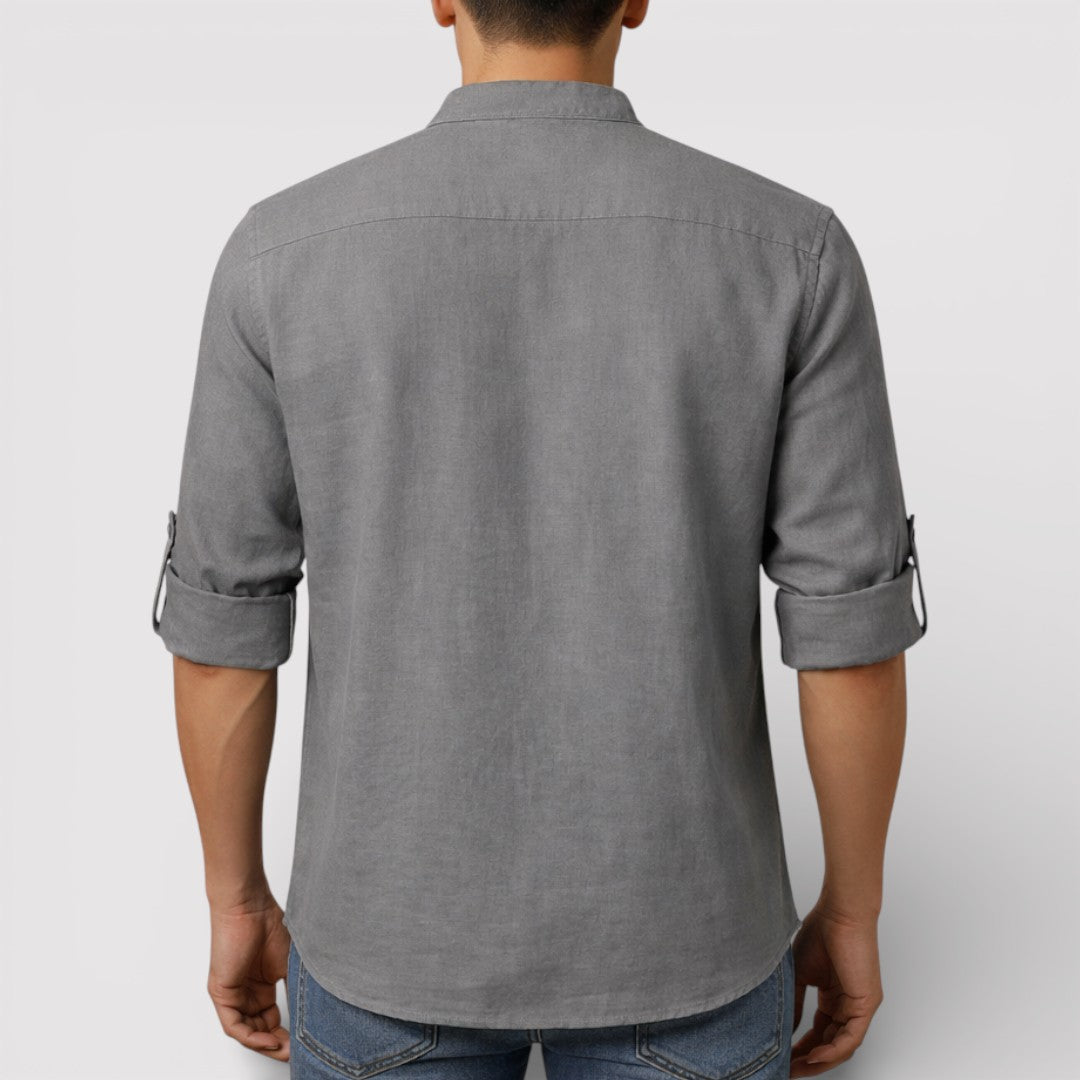 BRENO 春夏バンドカラーシャツ