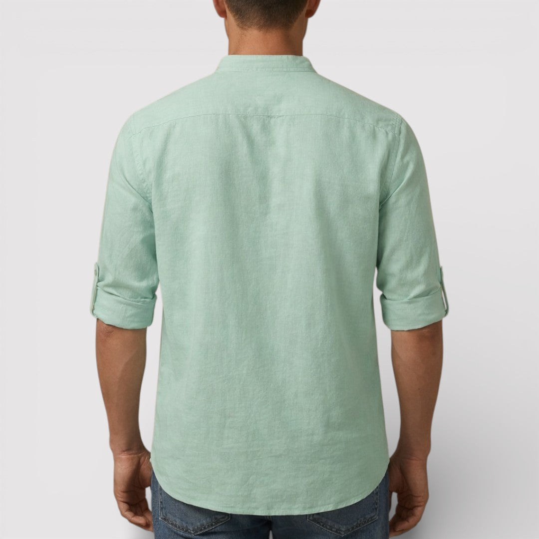 BRENO 春夏バンドカラーシャツ