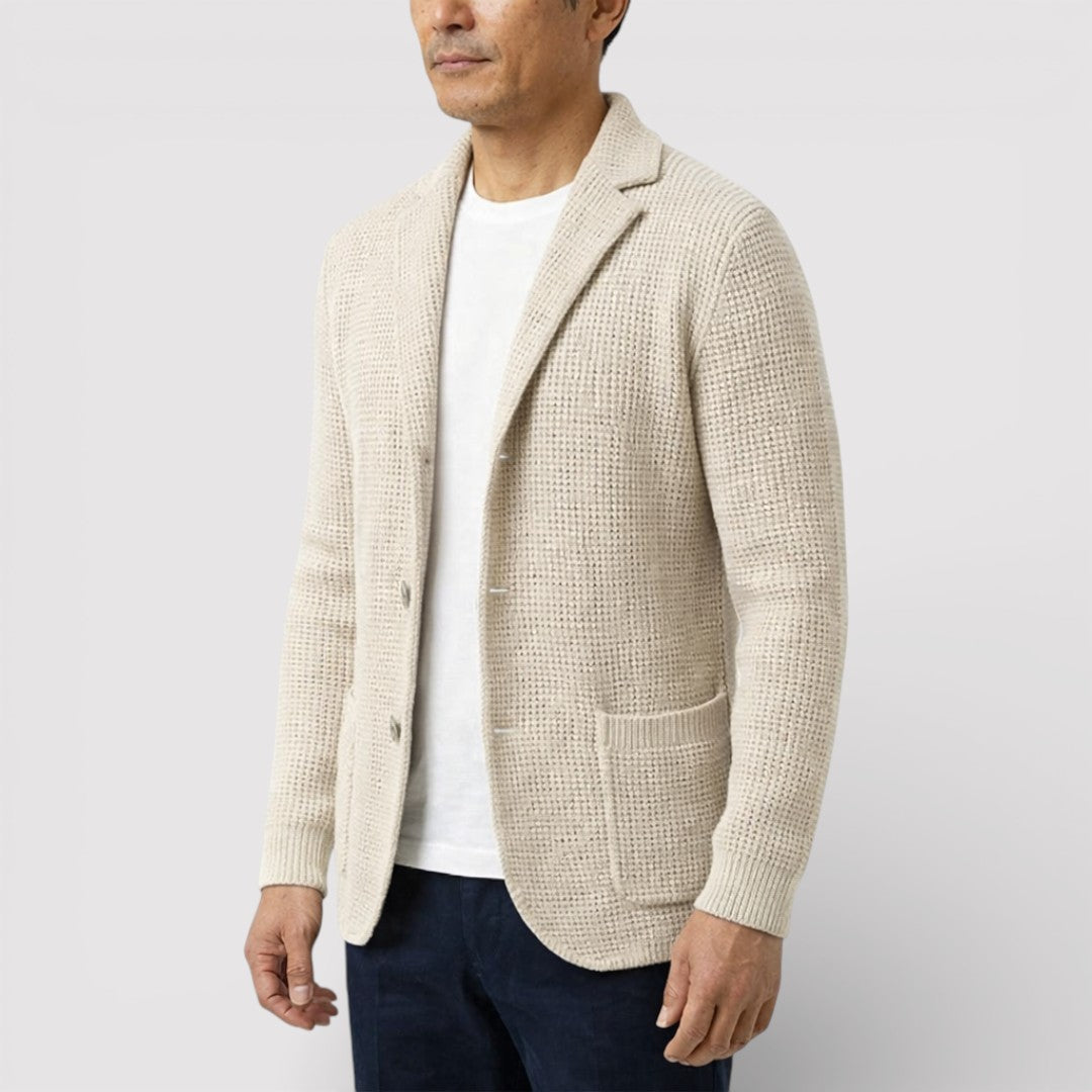ROLF ワッフルニット・カーディガン