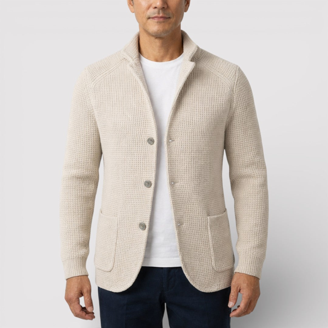 ROLF ワッフルニット・カーディガン