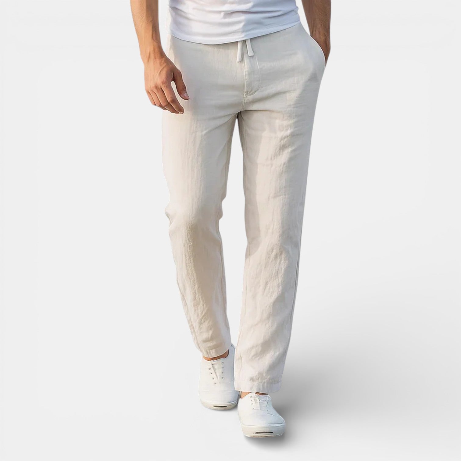 ARON 通気性テーパードパンツ