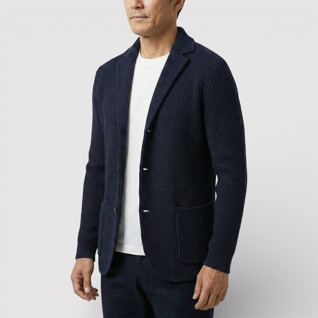 ROLF ワッフルニット・カーディガン
