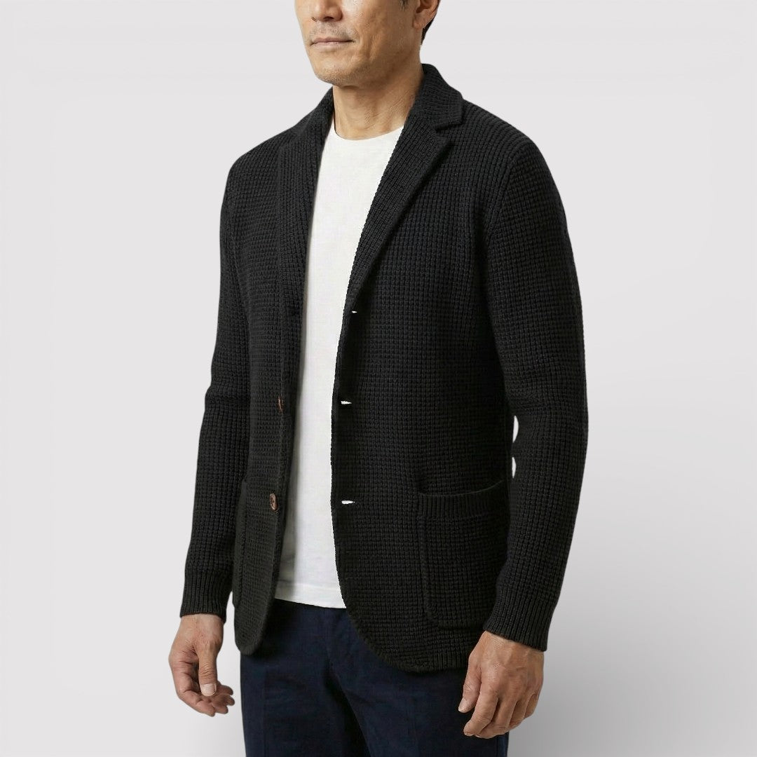 ROLF ワッフルニット・カーディガン