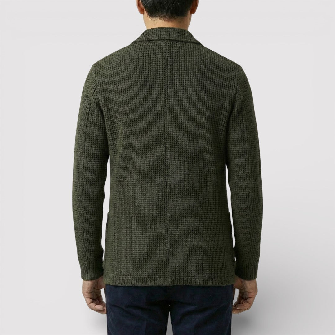 ROLF ワッフルニット・カーディガン