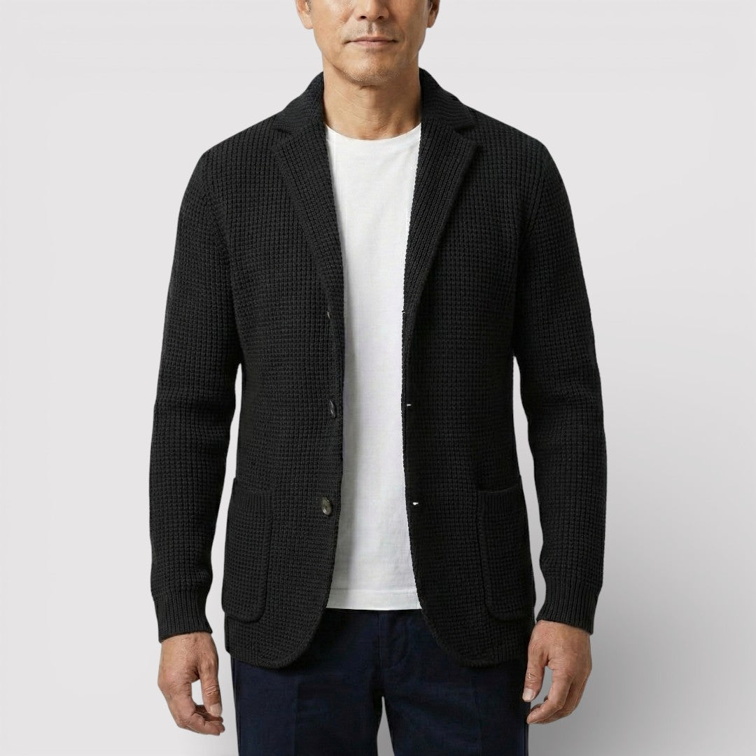 ROLF ワッフルニット・カーディガン