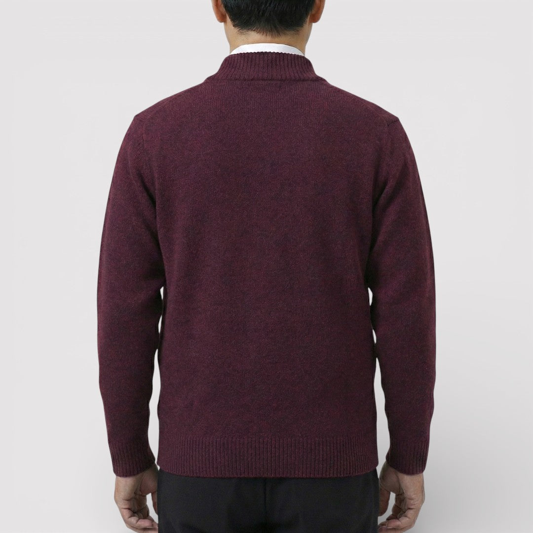 MILO テクスチャード・ニット・ジップ・カーディガン