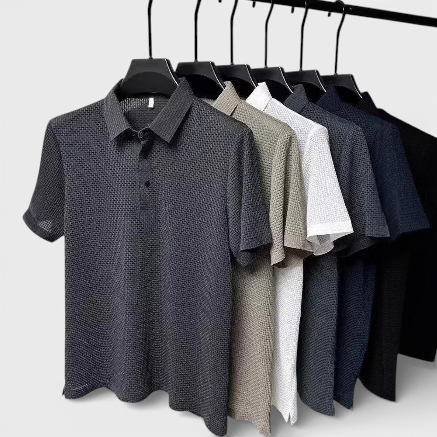 KENT 通気性ワッフル・ポロ