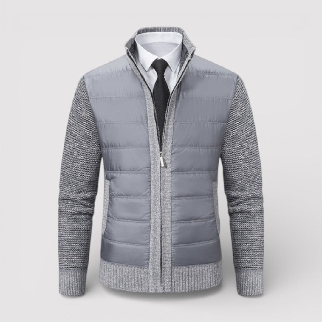 ERIK パネル中わたニット・ジャケット