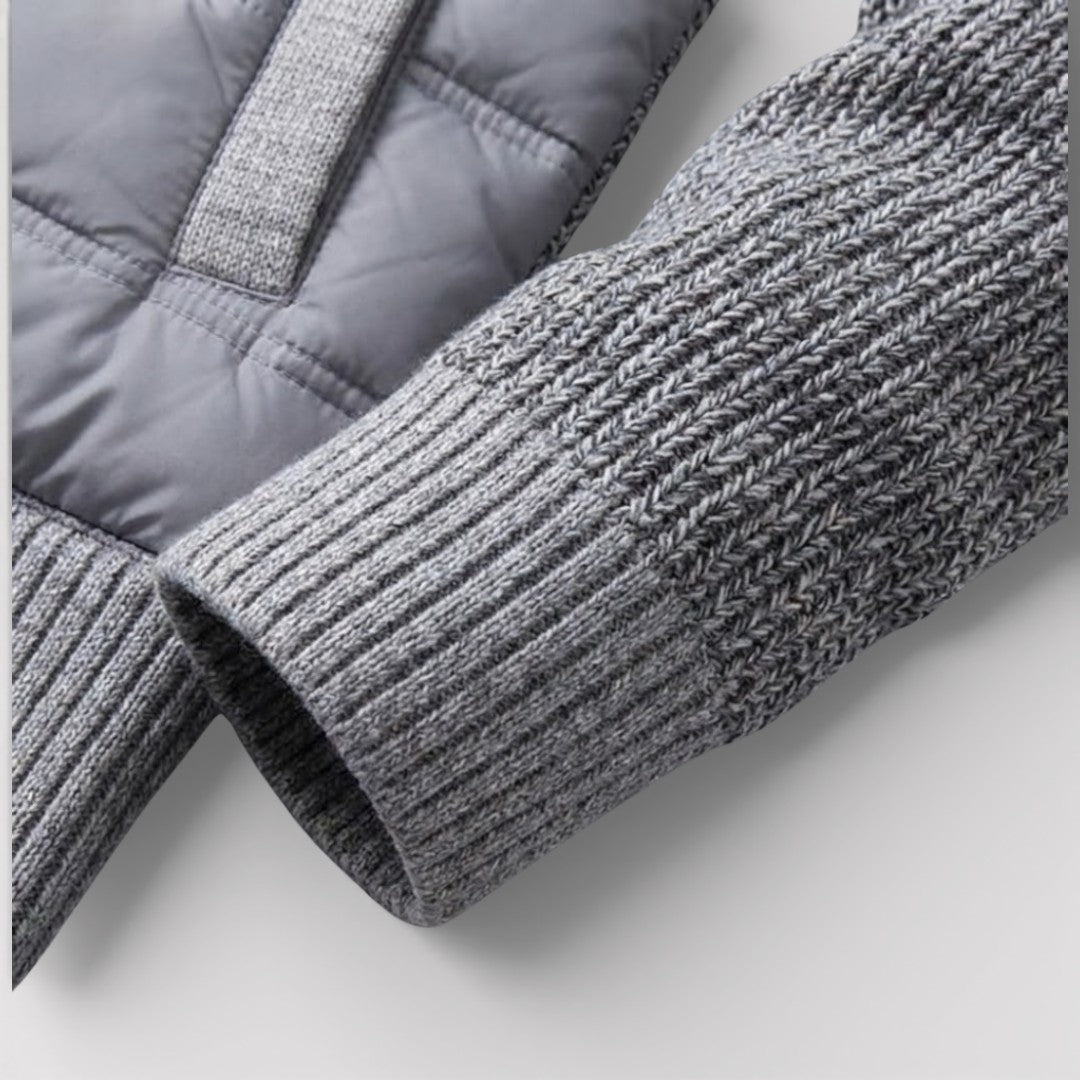 ERIK パネル中わたニット・ジャケット