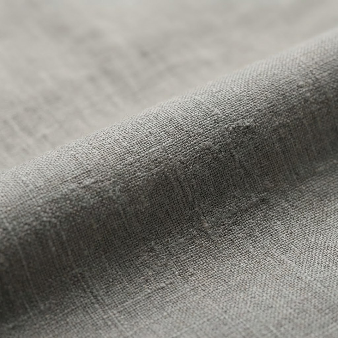 ORVIN 通気性リネン混シャツ