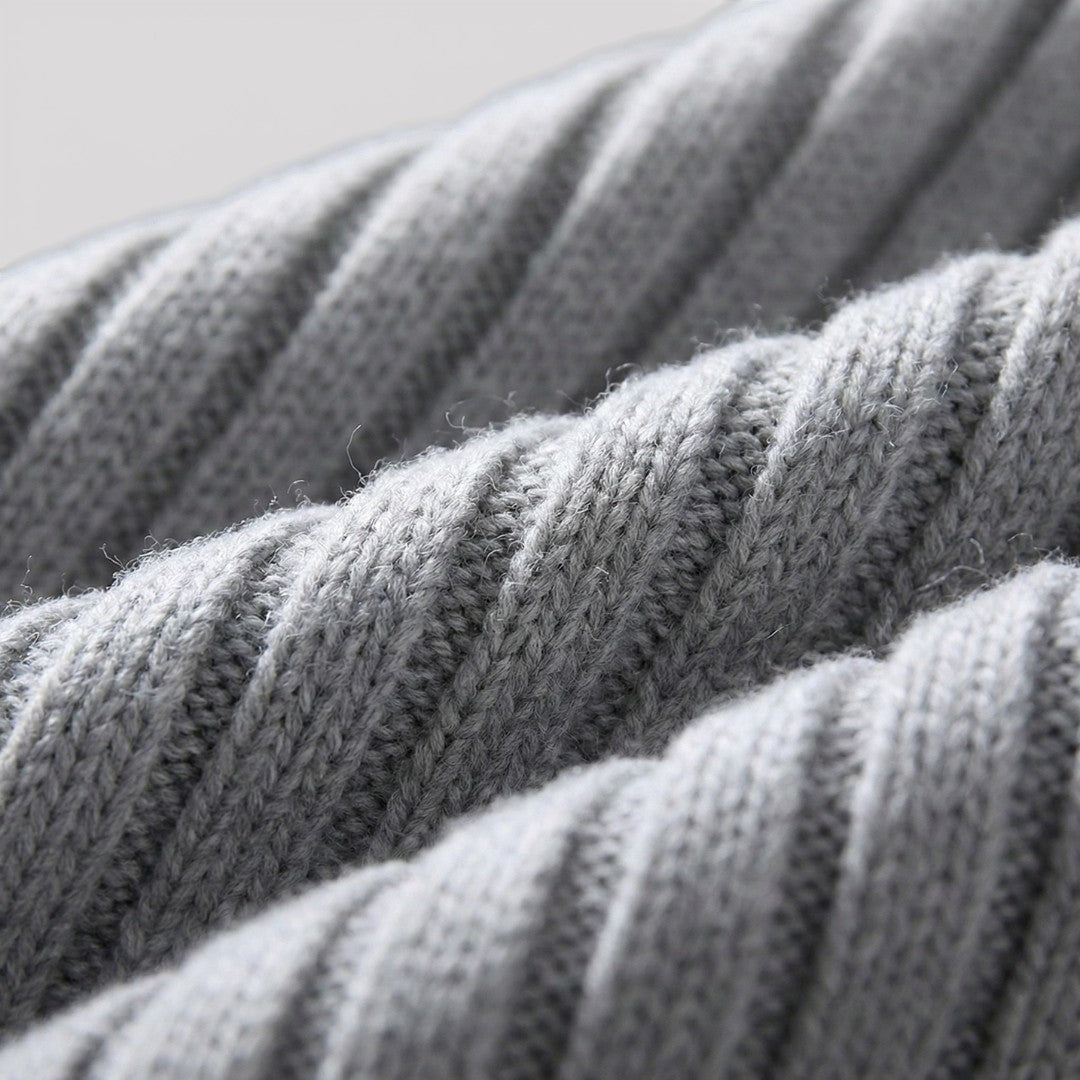 EDGAR テクスチャード・リブ・ジップ・カーディガン