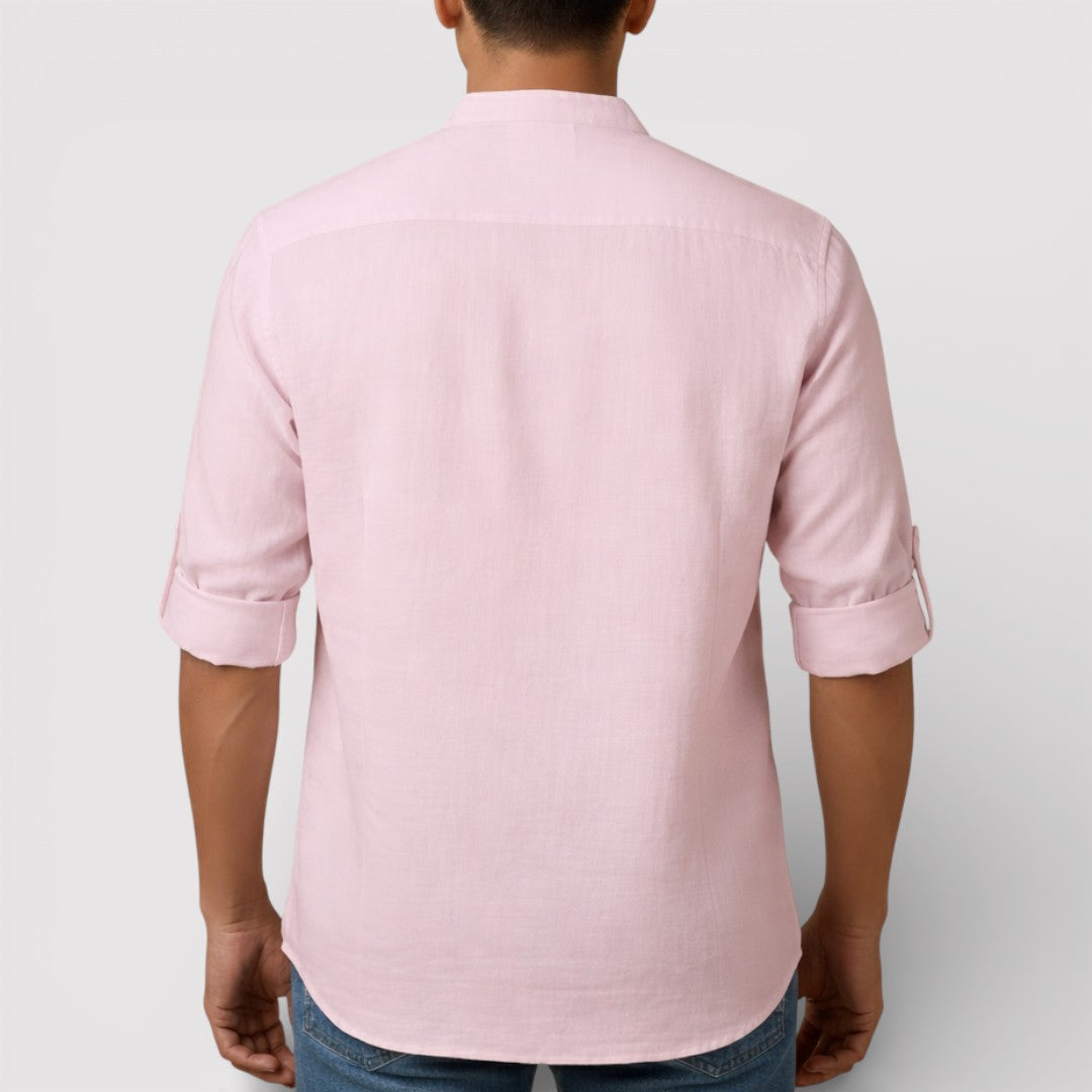 BRENO 春夏バンドカラーシャツ