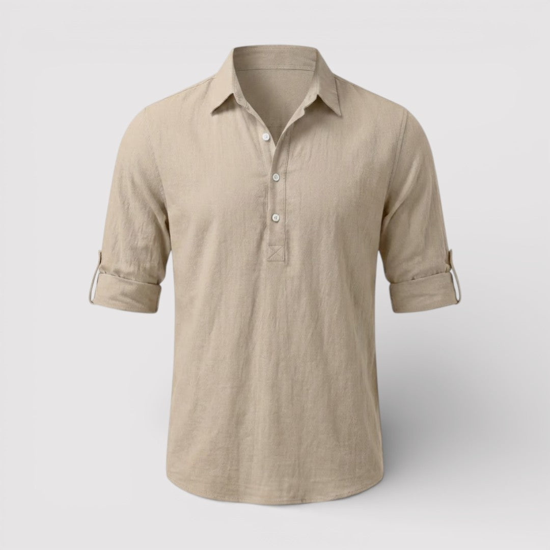 FABIO 春夏リネン・ポロシャツ