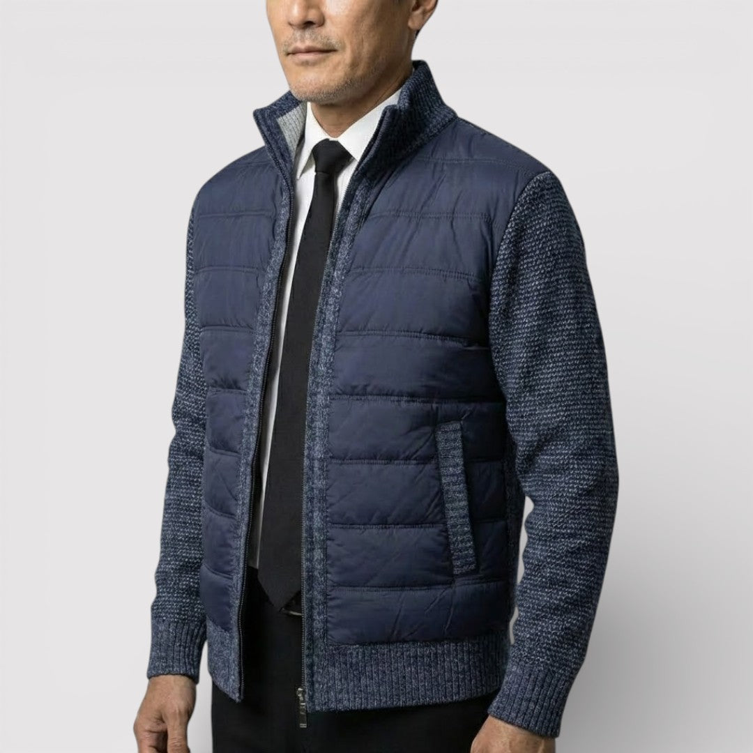 ERIK パネル中わたニット・ジャケット