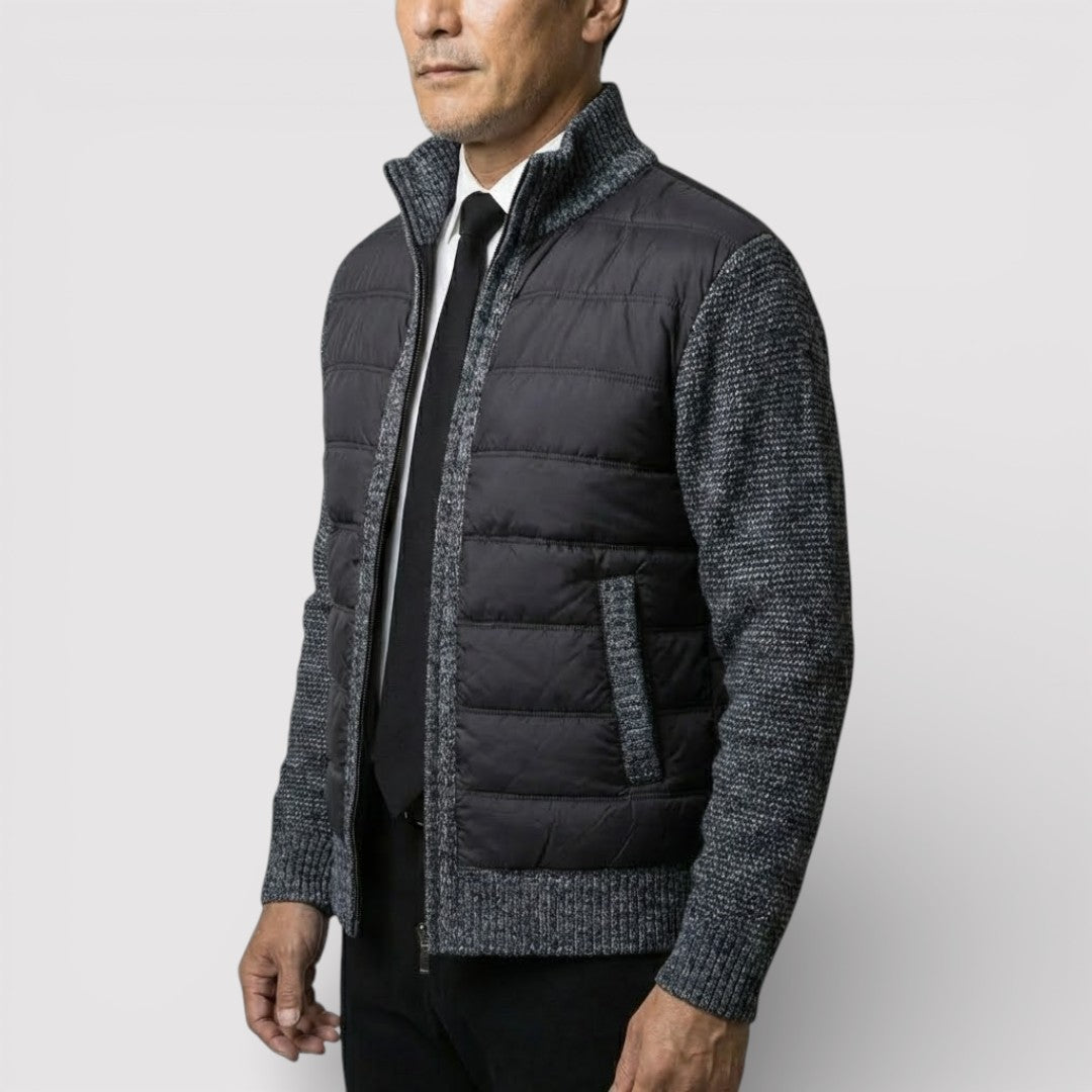 ERIK パネル中わたニット・ジャケット