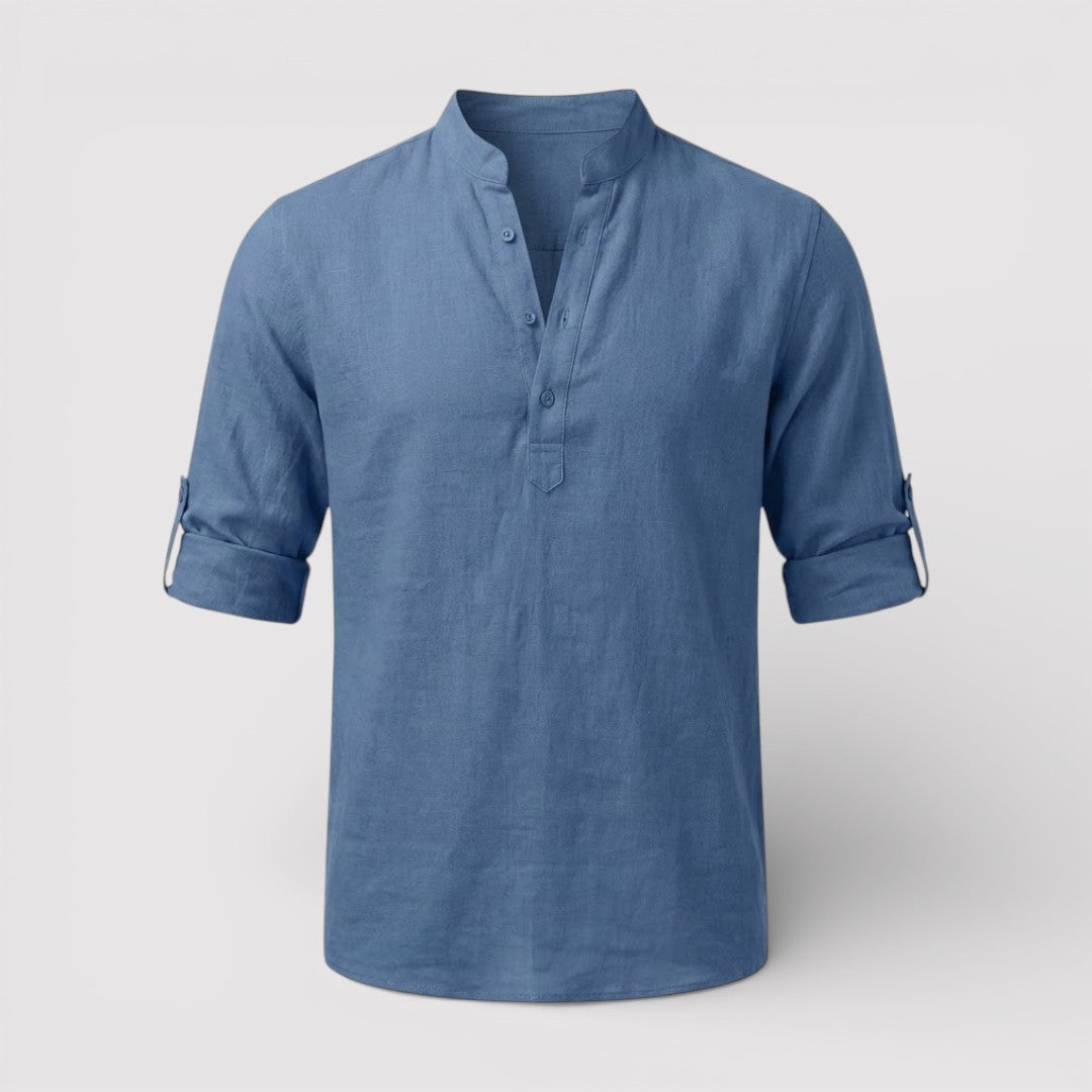 BRENO 春夏バンドカラーシャツ