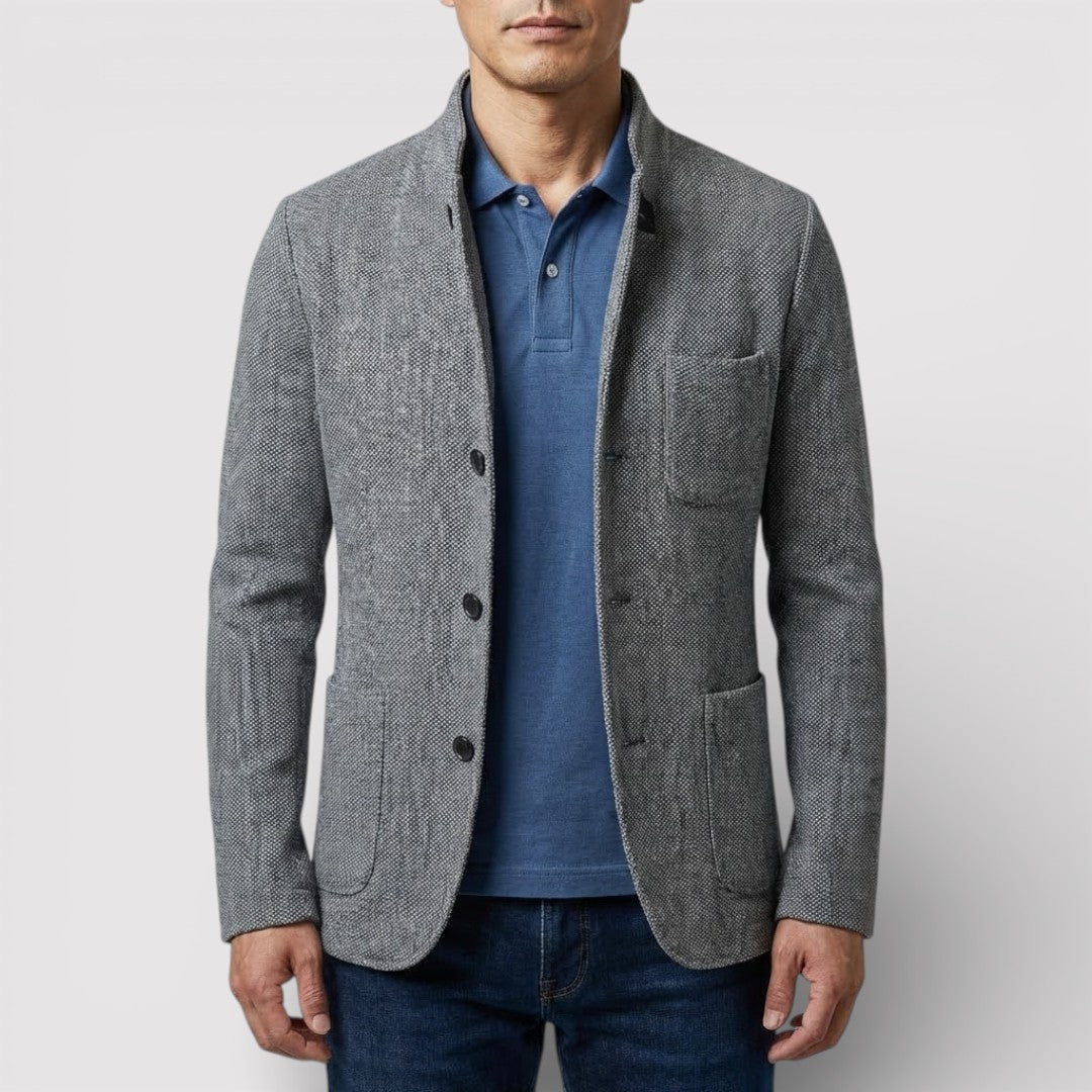 HEIKO ストレッチ・スタンドカラー・ブレザー