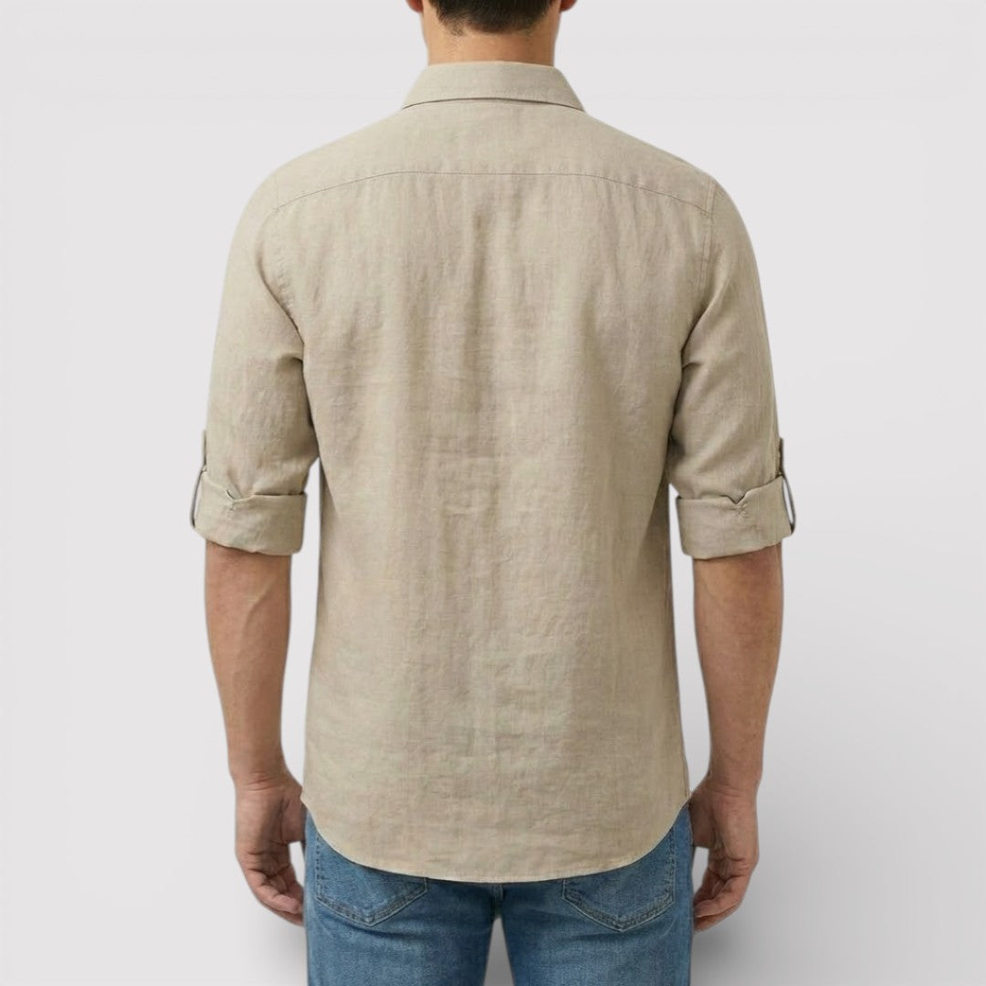 FABIO 春夏リネン・ポロシャツ