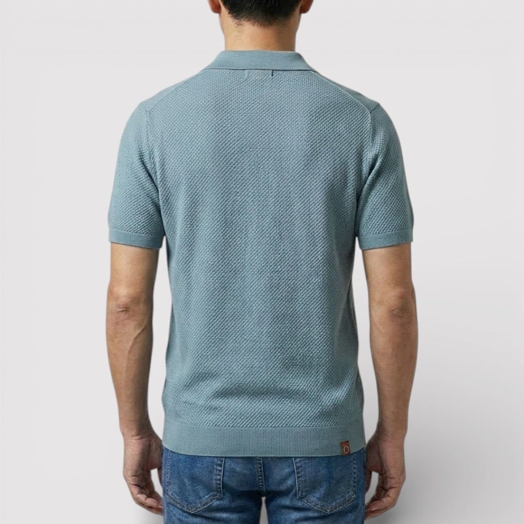 ラグジュアリーなボタンなしポロシャツ