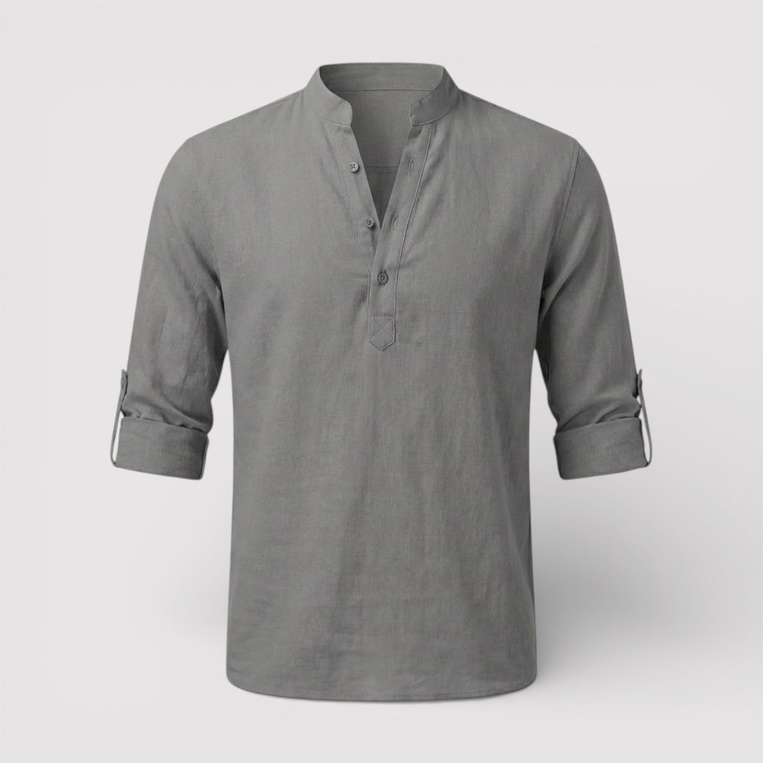 BRENO 春夏バンドカラーシャツ