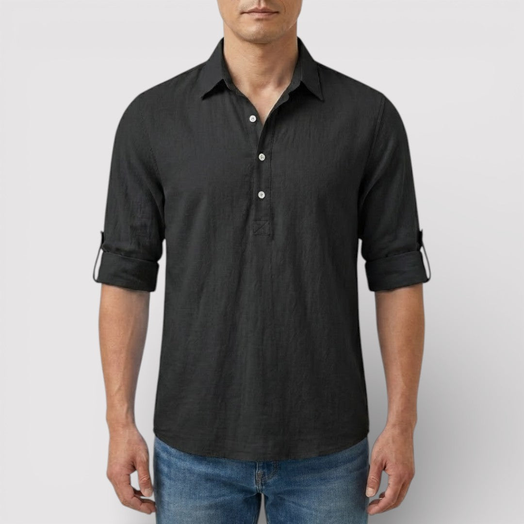 FABIO 春夏リネン・ポロシャツ