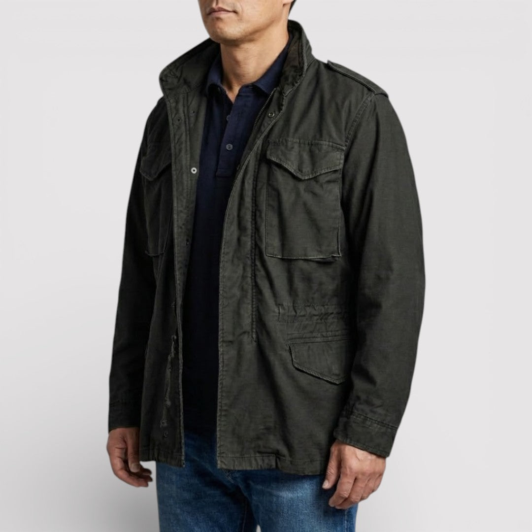 ARNEO 通気性フィールドミリタリージャケット