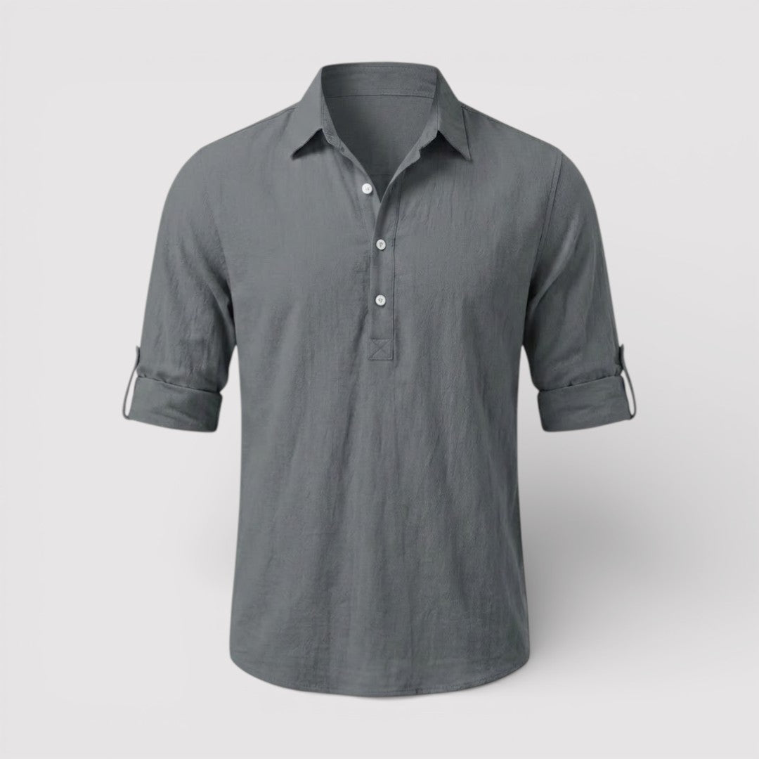 FABIO 春夏リネン・ポロシャツ