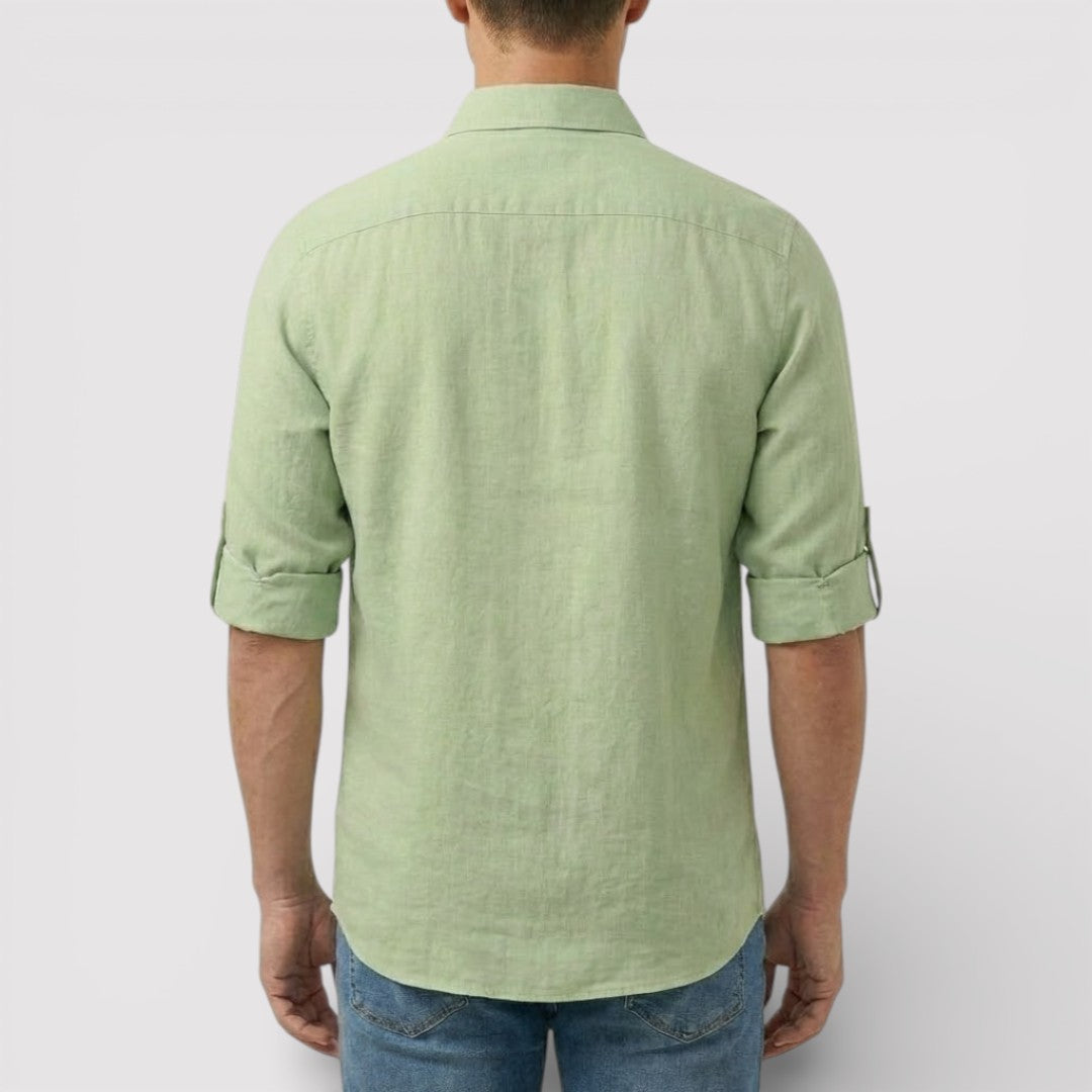 FABIO 春夏リネン・ポロシャツ