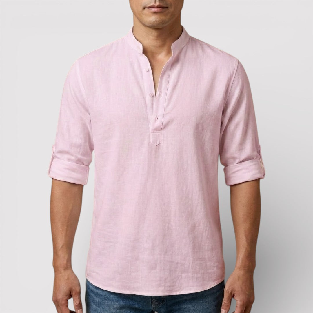 BRENO 春夏バンドカラーシャツ