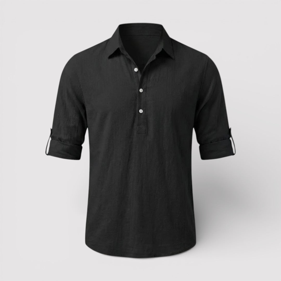 FABIO 春夏リネン・ポロシャツ