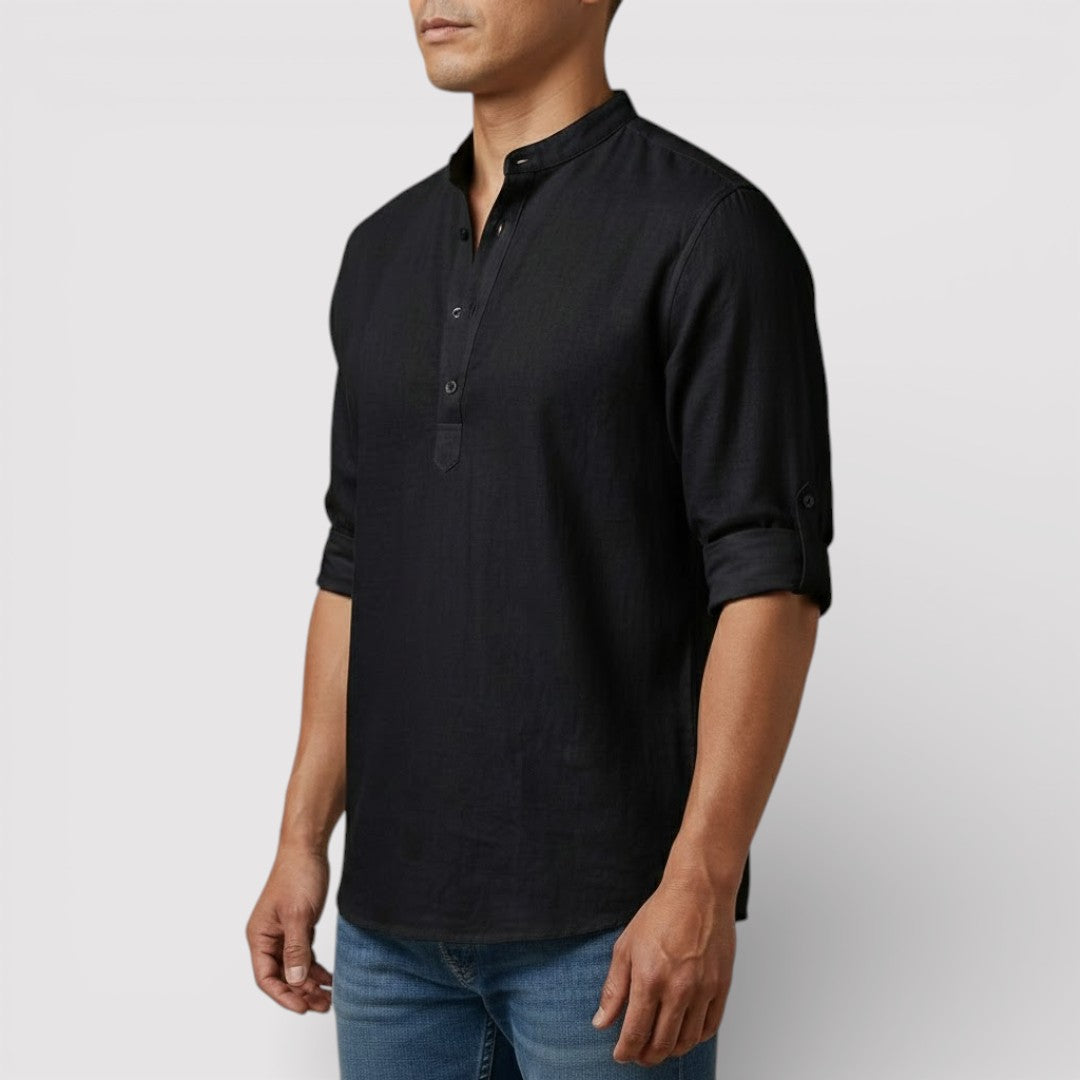 BRENO 春夏バンドカラーシャツ