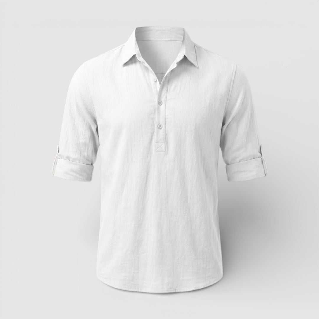 FABIO 春夏リネン・ポロシャツ