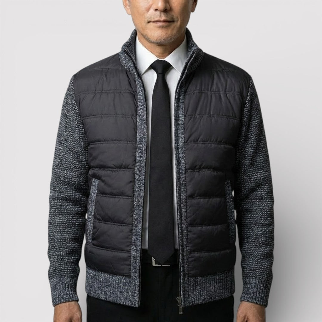 ERIK パネル中わたニット・ジャケット