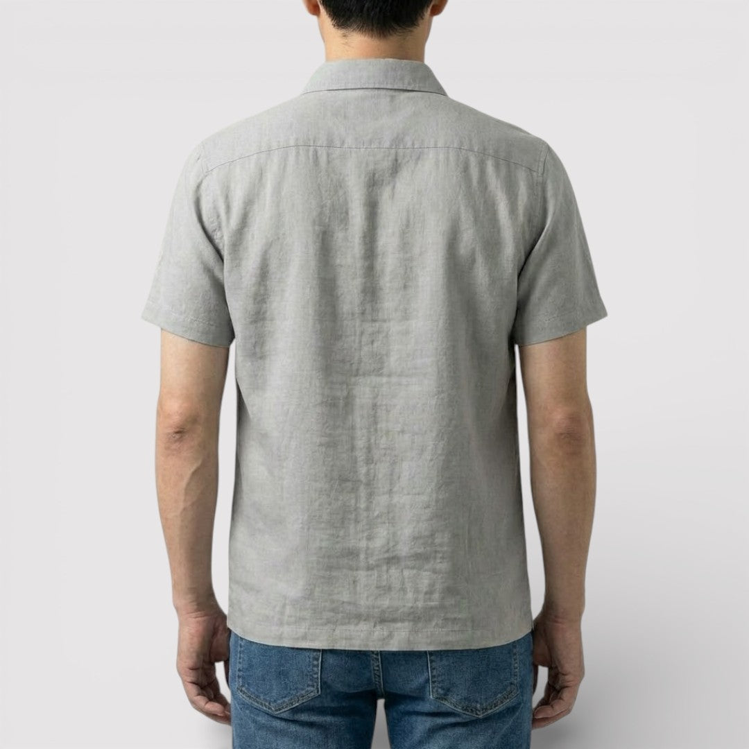 VAREN リネン混レギュラー・ポロシャツ