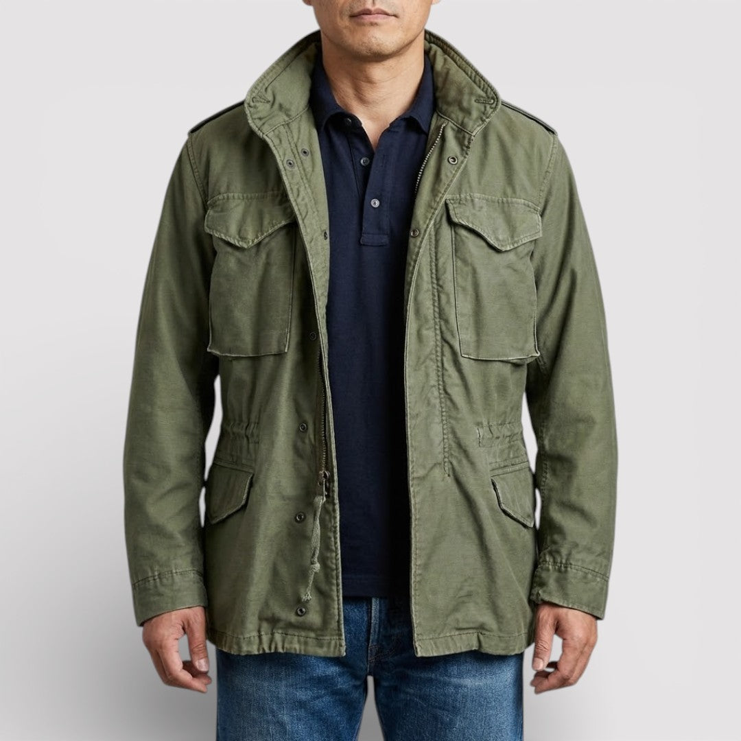 ARNEO 通気性フィールドミリタリージャケット