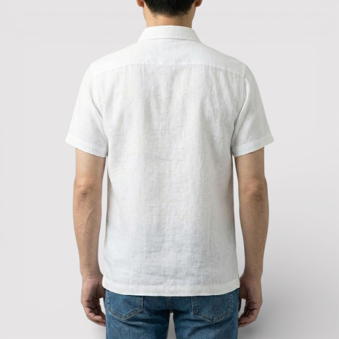 VAREN リネン混レギュラー・ポロシャツ