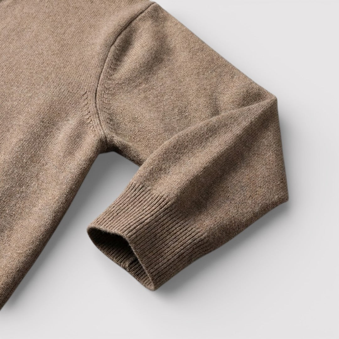 BRIAN レギュラー・ジップ・ニット・セーター