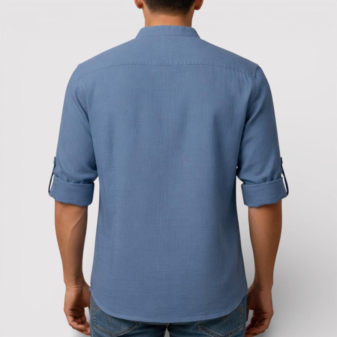 BRENO 春夏バンドカラーシャツ