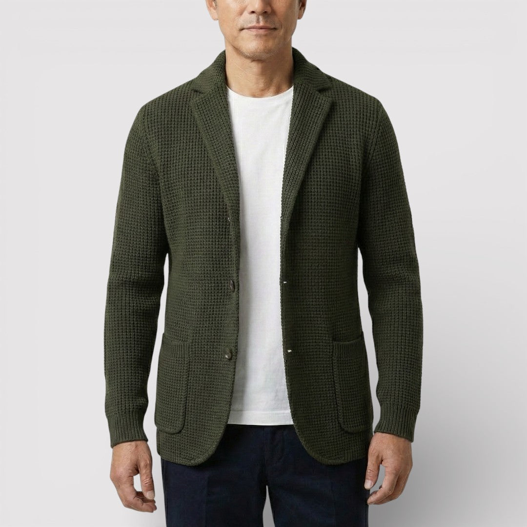 ROLF ワッフルニット・カーディガン