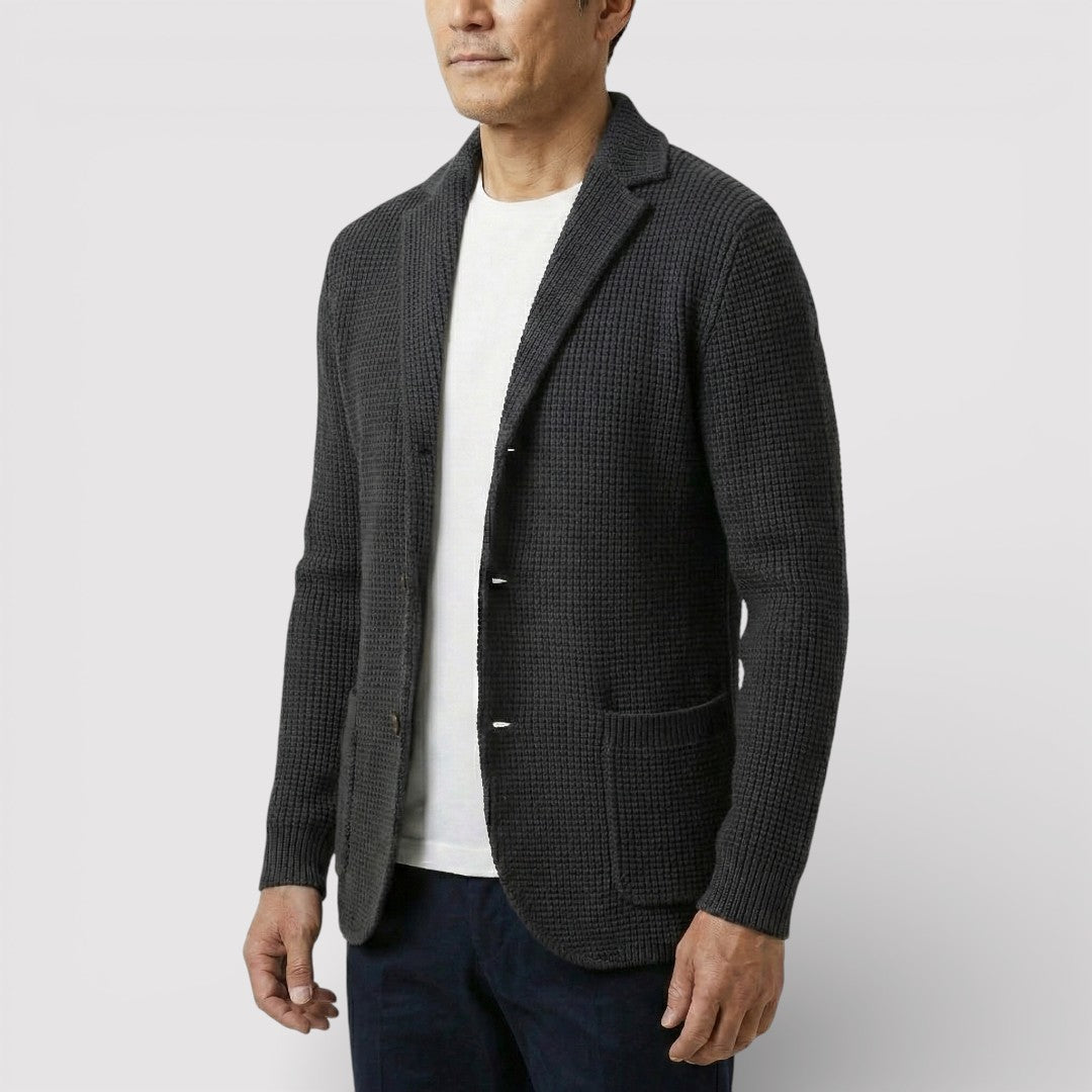 ROLF ワッフルニット・カーディガン