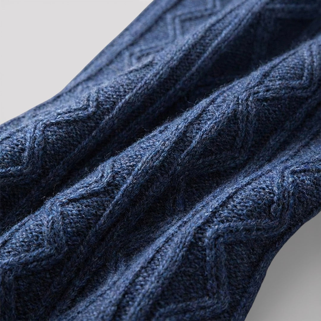 MILO テクスチャード・ニット・ジップ・カーディガン