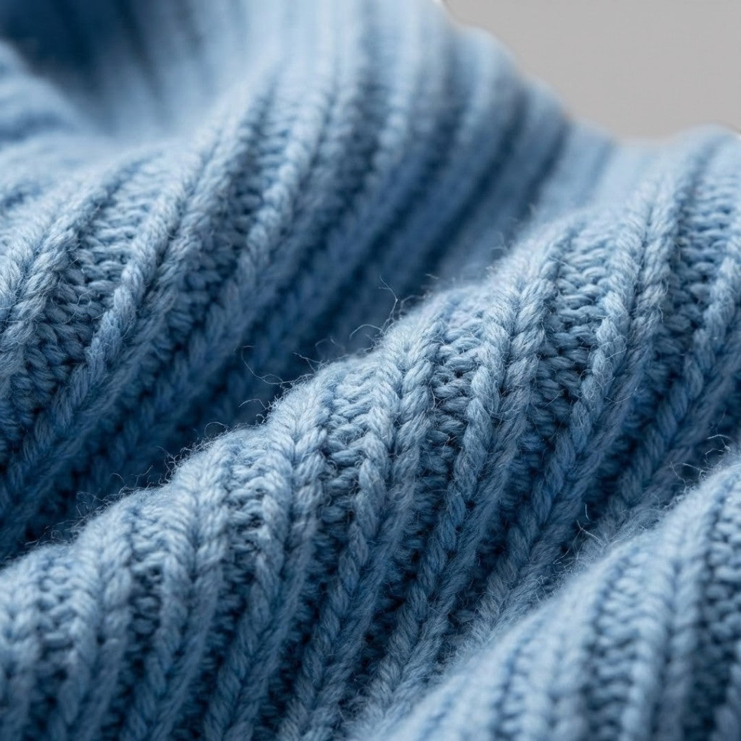 RONEL  テクスチャード・リブ・ハーフジップ・ニット