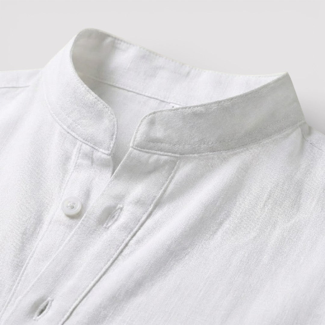 BRENO 春夏バンドカラーシャツ