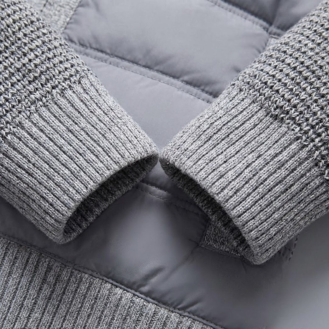 ERIK パネル中わたニット・ジャケット