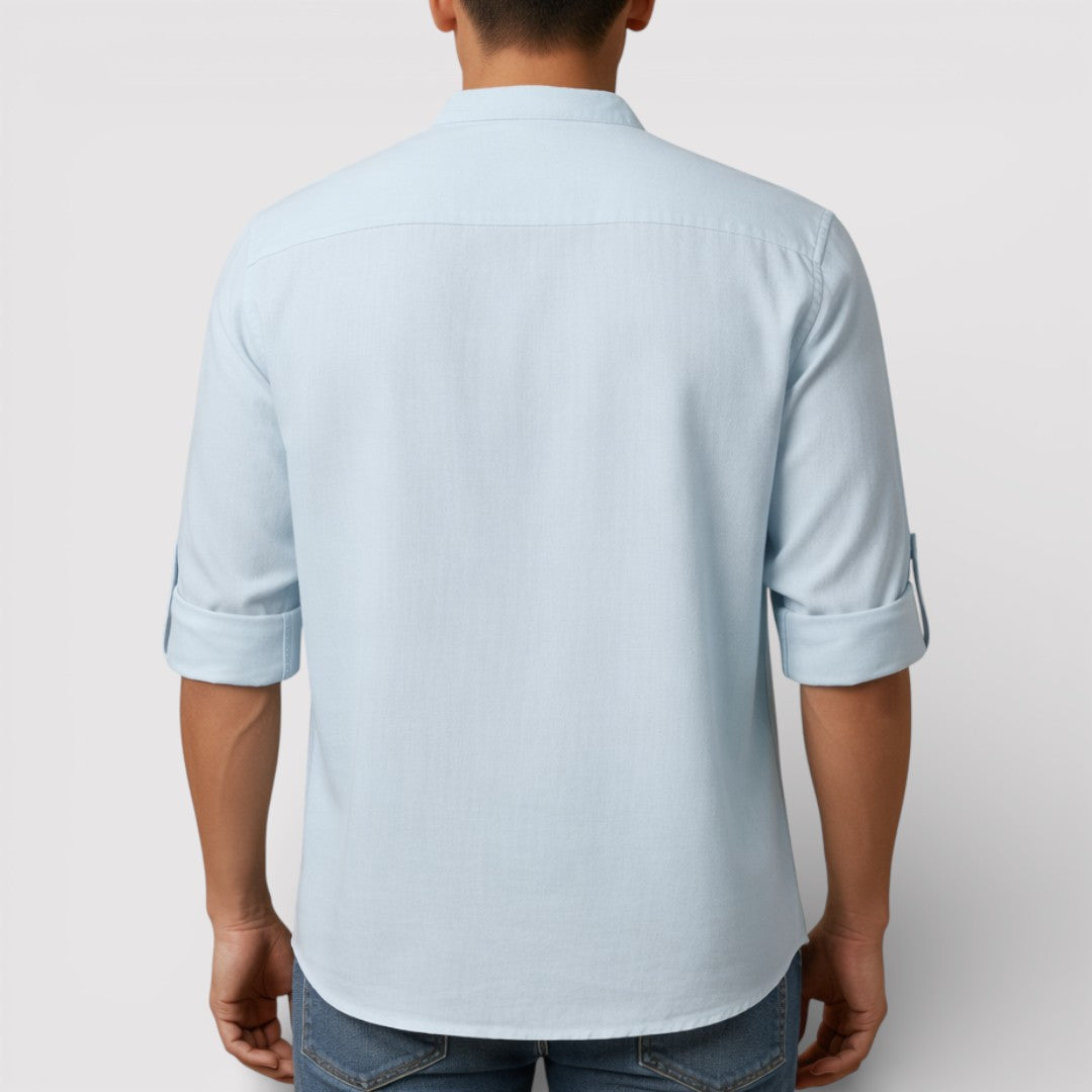 BRENO 春夏バンドカラーシャツ