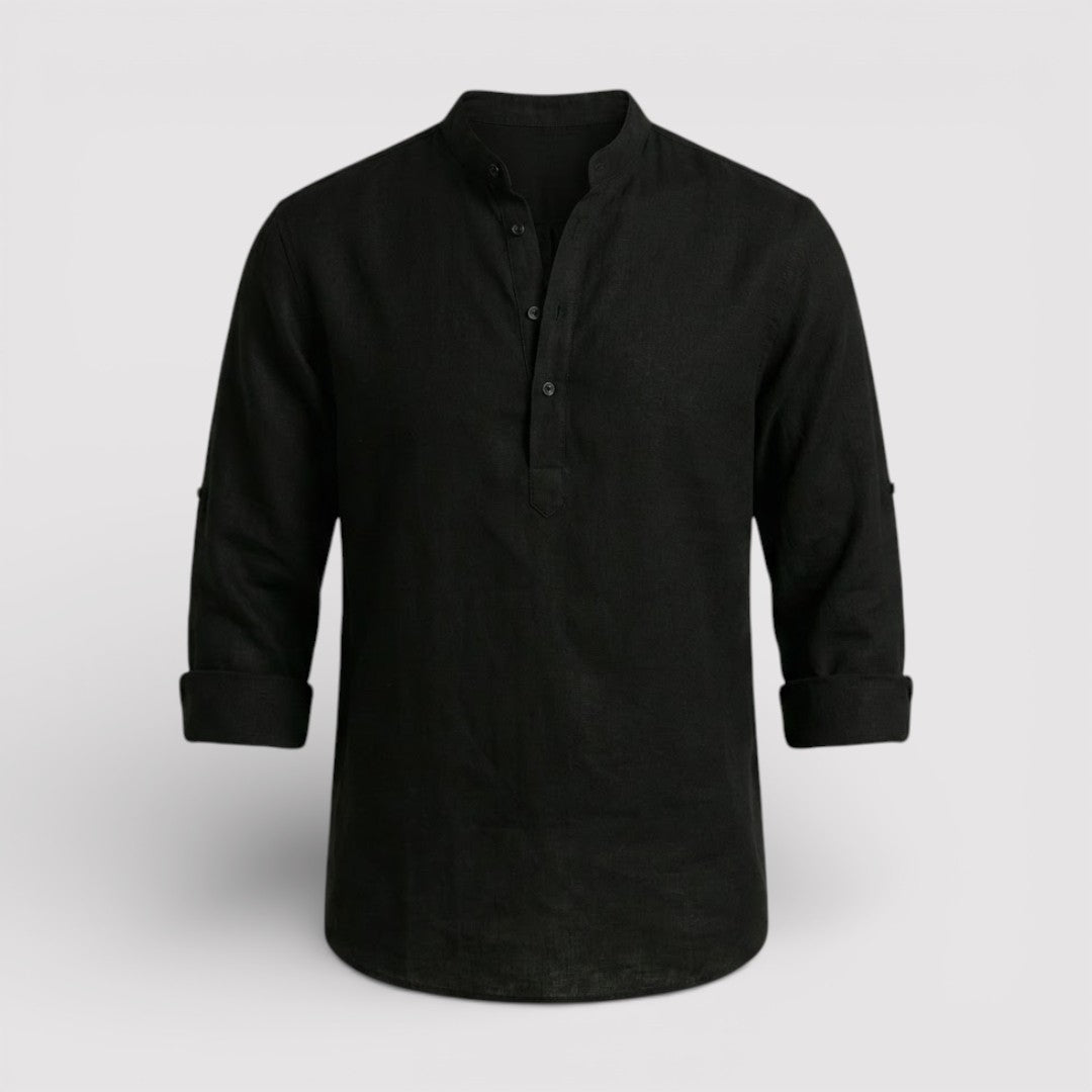 BRENO 春夏バンドカラーシャツ