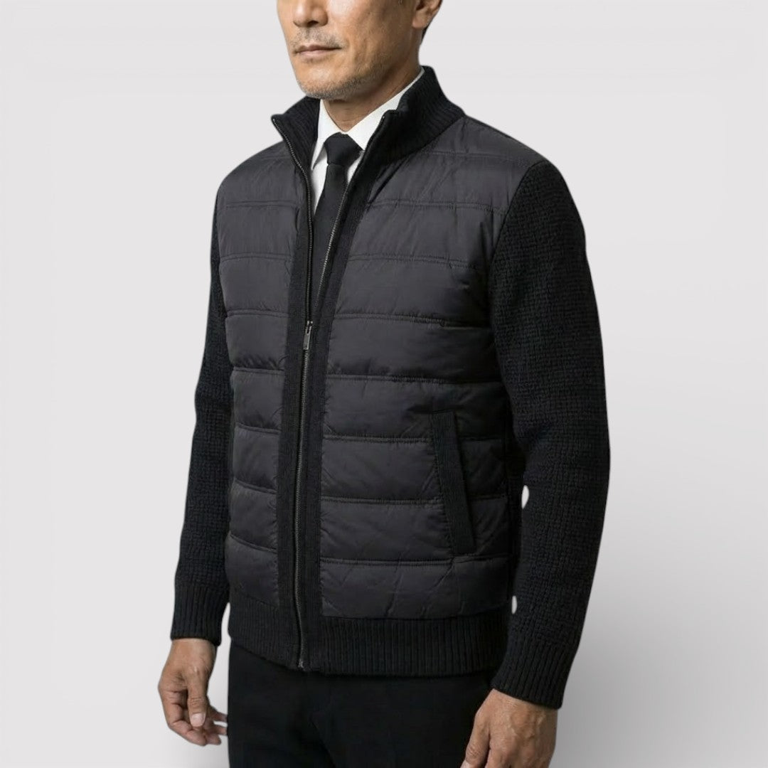 ERIK パネル中わたニット・ジャケット