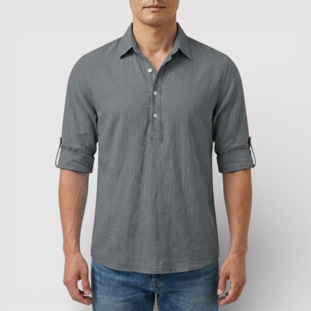 FABIO 春夏リネン・ポロシャツ