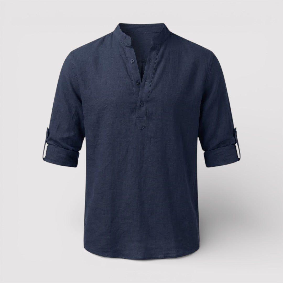 BRENO 春夏バンドカラーシャツ